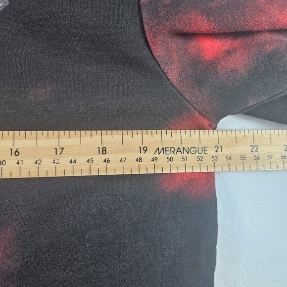 Marvel Deadpool Falling Men's Size M Short Sleeve Hoodie Pullover Red Tie Dye - Picture 7 of 8